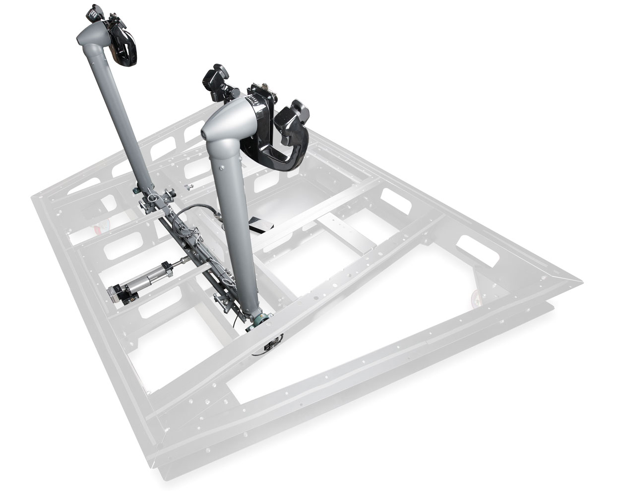FSC news dual yoke B737 mechanism on the floor